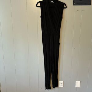 Runway Story Black Knit Jumpsuit Size Small